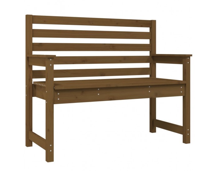 Sonata H Градинска пейка, меденокафява, 109x48x91,5 см, бор масив