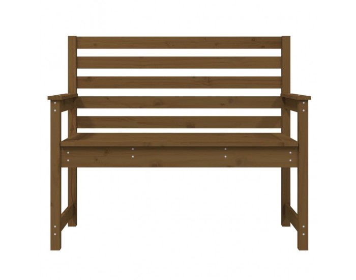 Sonata H Градинска пейка, меденокафява, 109x48x91,5 см, бор масив