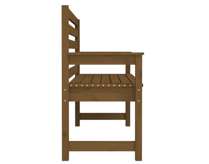 Sonata H Градинска пейка, меденокафява, 109x48x91,5 см, бор масив