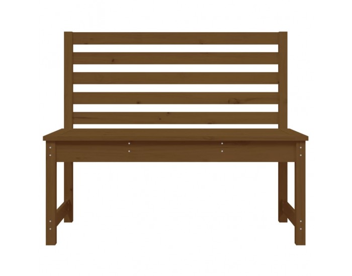 Sonata H Градинска пейка, меденокафява, 109 см, борово дърво масив