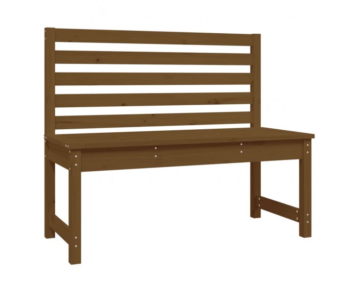 Sonata H Градинска пейка, меденокафява, 109 см, борово дърво масив