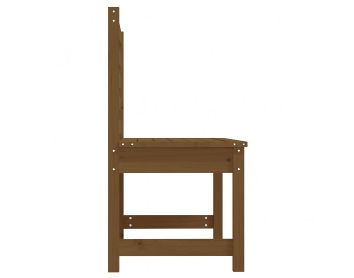 Sonata H Градинска пейка, меденокафява, 109 см, борово дърво масив