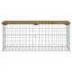 Sonata H Градинска пейка габионен дизайн 103x31,5x42 см импрегниран бор