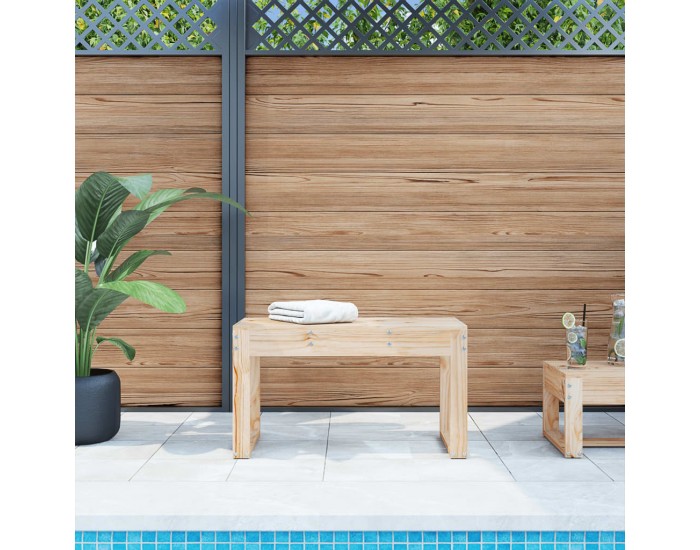 Sonata H Градинска пейка, 80x38x45 см, борово дърво масив