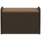 Sonata H Пейка за съхранение с възглавница кафява 80x51x52 см полиратан