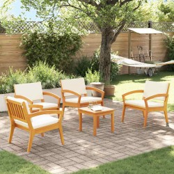 Sonata H Бистро комплект 5 pcs Кафяво 45 x 45 x 38см - Градински Дивани и Пейки