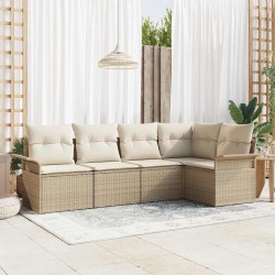 Sonata H Градински Софа Комплект 5 pcs 242.5 x 132.5 x 85 см Полиратан - Градински Дивани и Пейки