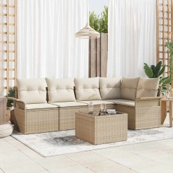 Sonata H Градински Софа Комплект 6 pcs 242.5 x 132.5 x 85 см Полиратан - Градински Дивани и Пейки