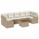 Sonata H Градински Софа Комплект 8 pcs Бежово 55 x 55 x 37 см Полиратан