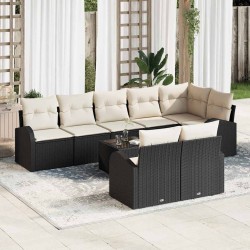 Sonata H Градински Софа Комплект 9 pcs 289 x 124 x 85 см Полиратан - Градински Дивани и Пейки