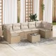 Sonata H Градински Софа Комплект 8 pcs Бежов и кремав 55 x 55 x 37 см