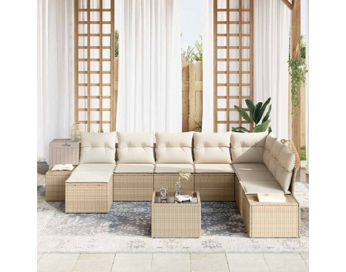 Sonata H Градински Софа Комплект 9 pcs 319 x 209 x 85 см Полиратан