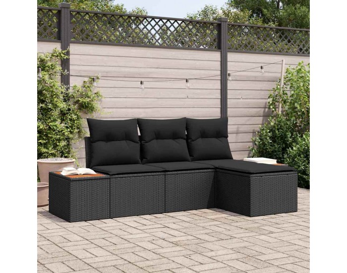 Sonata H с възглавница Регулирума 4 pcs Черно 239 x 117 x 37 см