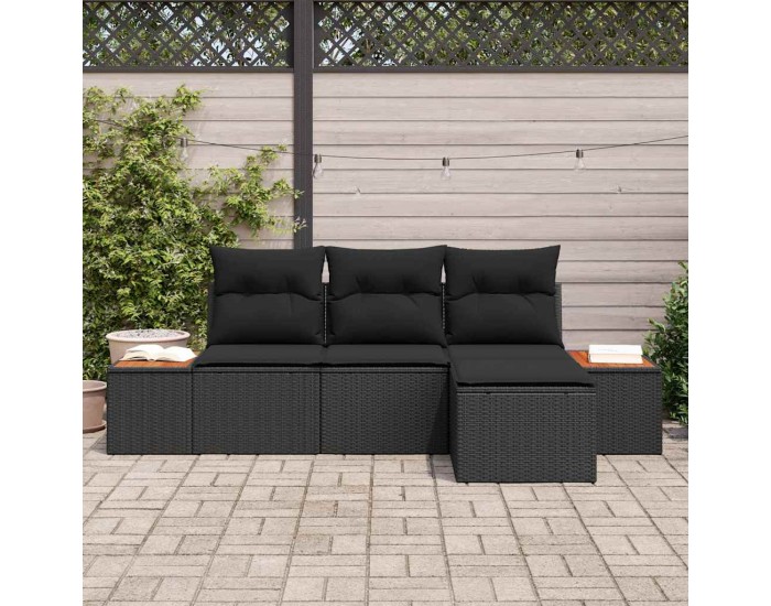 Sonata H с възглавница Регулирума 4 pcs Черно 239 x 117 x 37 см