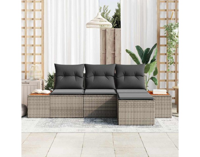 Sonata H с възглавница Регулирума 4 pcs Сив 239 x 117 x 37 см