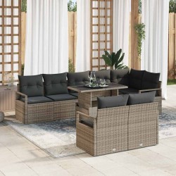Sonata H Градински Софа Комплект 9 pcs Сив 100 x 55 x 73 см - Градински Дивани и Пейки