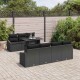 Sonata H Градински Софа Комплект 8 pcs Черно 100 x 55 x 73 см