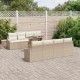 Sonata H Градински Софа Комплект 7 pcs бежово и кремаво 100 x 55 x 73 см