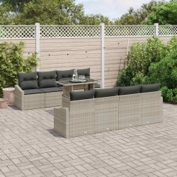 Sonata H Градински Софа Комплект 7 pcs Светлосиво 100 x 55 x 73 см - Градински Дивани и Пейки