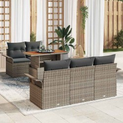 Sonata H Градински Софа Комплект 6 pcs Сив 100 x 55 x 73 см - Градински Дивани и Пейки