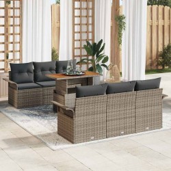 Sonata H Градински Софа Комплект 7 pcs Сив 100 x 55 x 73 см - Градински Дивани и Пейки