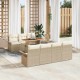 Sonata H Градински Софа Комплект 8 pcs бежово и кремаво 100 x 55 x 73 см