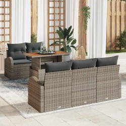 Sonata H Градински Софа Комплект 6 pcs Сив 100 x 55 x 73 см - Градински Дивани и Пейки