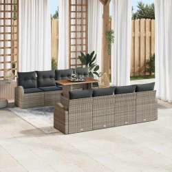 Sonata H Градински Софа Комплект 7 pcs Сив 100 x 55 x 73 см - Градински Дивани и Пейки