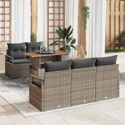 Sonata H Градински Софа Комплект 6 pcs Сив 100 x 55 x 73 см - Градински Дивани и Пейки