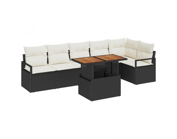 Sonata H Комплект за хранене в градината 7 pcs Черен и кремав