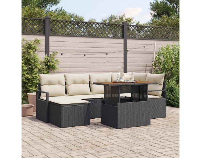 Sonata H Комплект за хранене в градината 7 pcs Черен и кремав