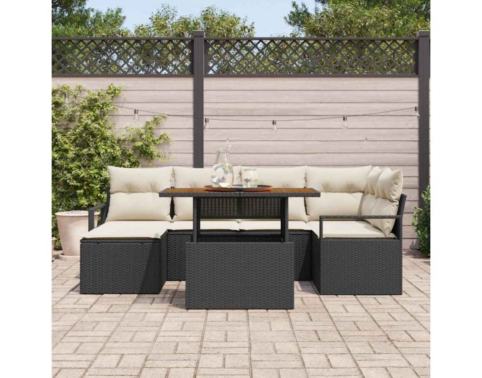 Sonata H Комплект за хранене в градината 7 pcs Черен и кремав