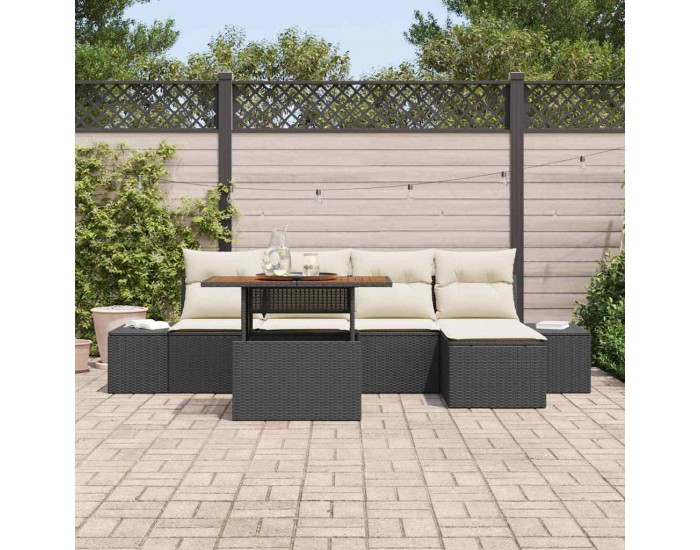 Sonata H Комплект за хранене в градината 6 pcs Черен и кремав