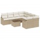 Sonata H Градински Софа Комплект 9 pcs Бежов и кремав 55 x 55 x 37 см