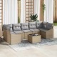 Sonata H Градински Софа Комплект 8 pcs Бежово и сиво 55 x 55 x 37 см