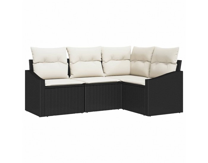 Sonata H Комплект за хранене в градината 4 pcs Черен и кремав