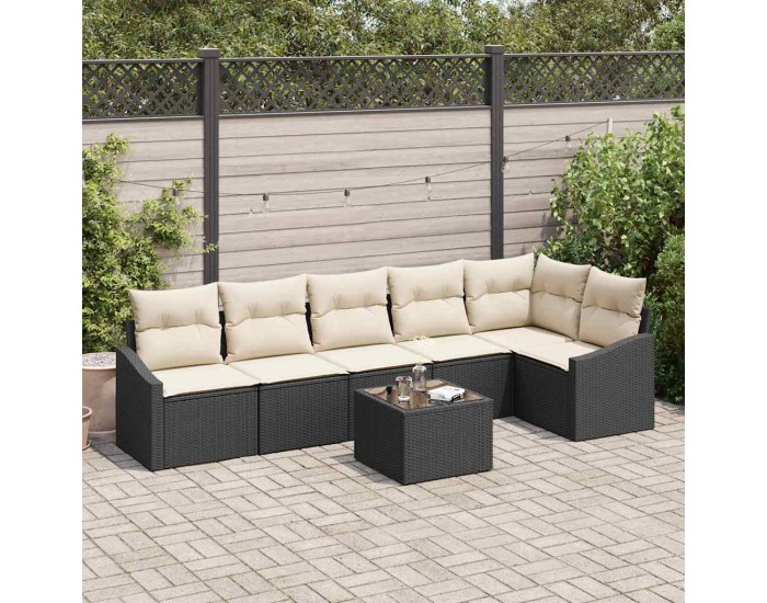 Sonata H Комплект за хранене в градината 7 pcs Кафяв и Кремав