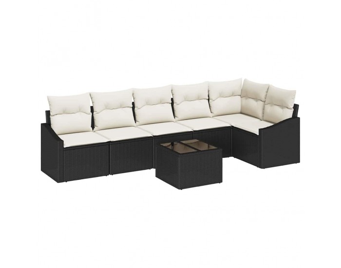 Sonata H Комплект за хранене в градината 7 pcs Кафяв и Кремав