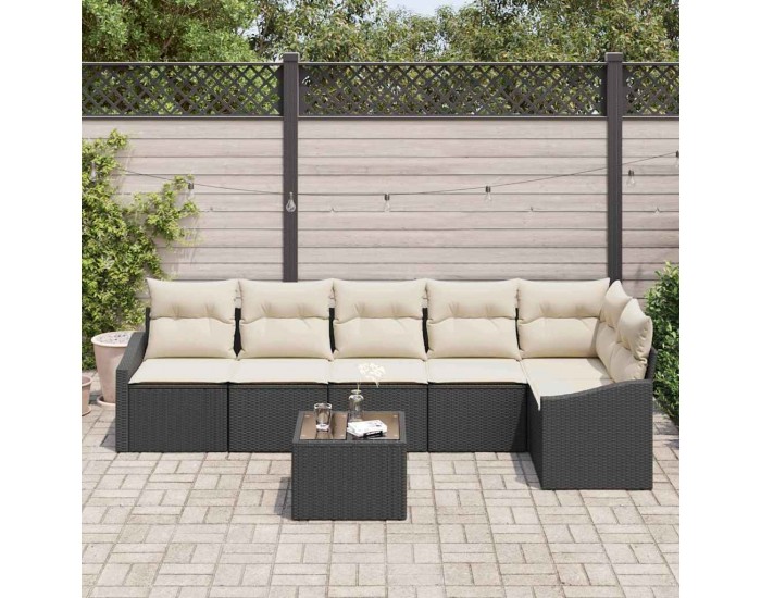 Sonata H Комплект за хранене в градината 7 pcs Кафяв и Кремав