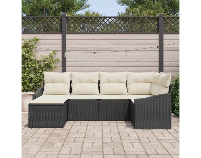 Sonata H Комплект за хранене в градината 6 pcs Черен и кремав