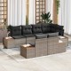 Sonata H Градински Софа Комплект 7 pcs Сив 264 x 154 x 85 см Полиратан