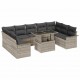 Sonata H Градински Софа Комплект 10 pcs Светлосиво 100 x 55 x 73 см