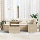 Sonata H Градински Софа Комплект 6 pcs Бежов и кремав 100 х 55 х 73 см