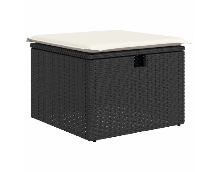 Sonata H Градински Софа Комплект 8 pcs Черно 55 х 62 х 69 см Полиратан
