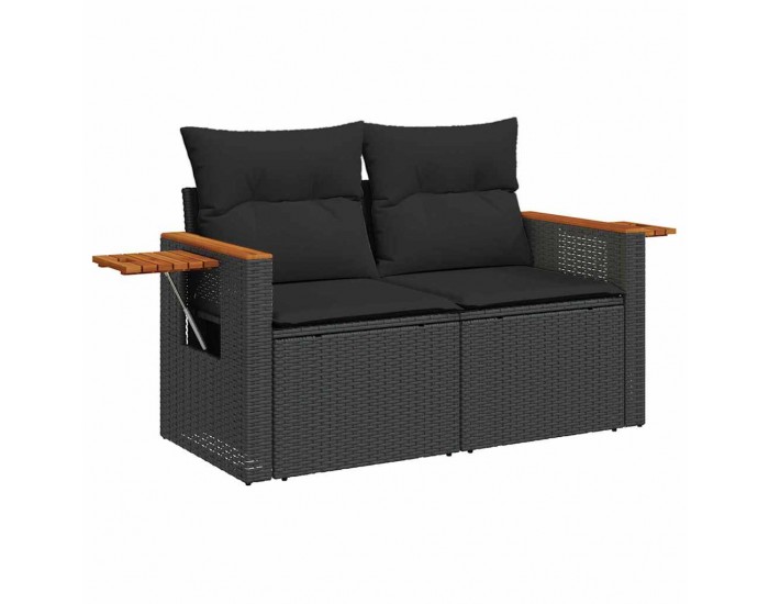 Sonata H Градински Софа Комплект 10 pcs Черно 90 x 55 x 71 cm