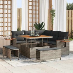 Sonata H Градински Софа Комплект 8 pcs Сив 100 x 100 x 71 cm - Градински Дивани и Пейки