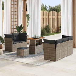 Sonata H Градински Софа Комплект с възглавница 8 pcs Сив 90 x 55 x 71 cm - Градински Дивани и Пейки