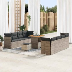 Sonata H Градински Софа Комплект 11 pcs Сив 80 x 80 x 71 cm - Градински Дивани и Пейки