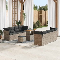 Sonata H Градински Софа Комплект 11 pcs Сив 90 x 55 x 71 cm - Градински Дивани и Пейки