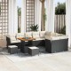 Sonata H Градински Софа Комплект 12 pcs Черно и кремаво 80 x 80 x 71 cm